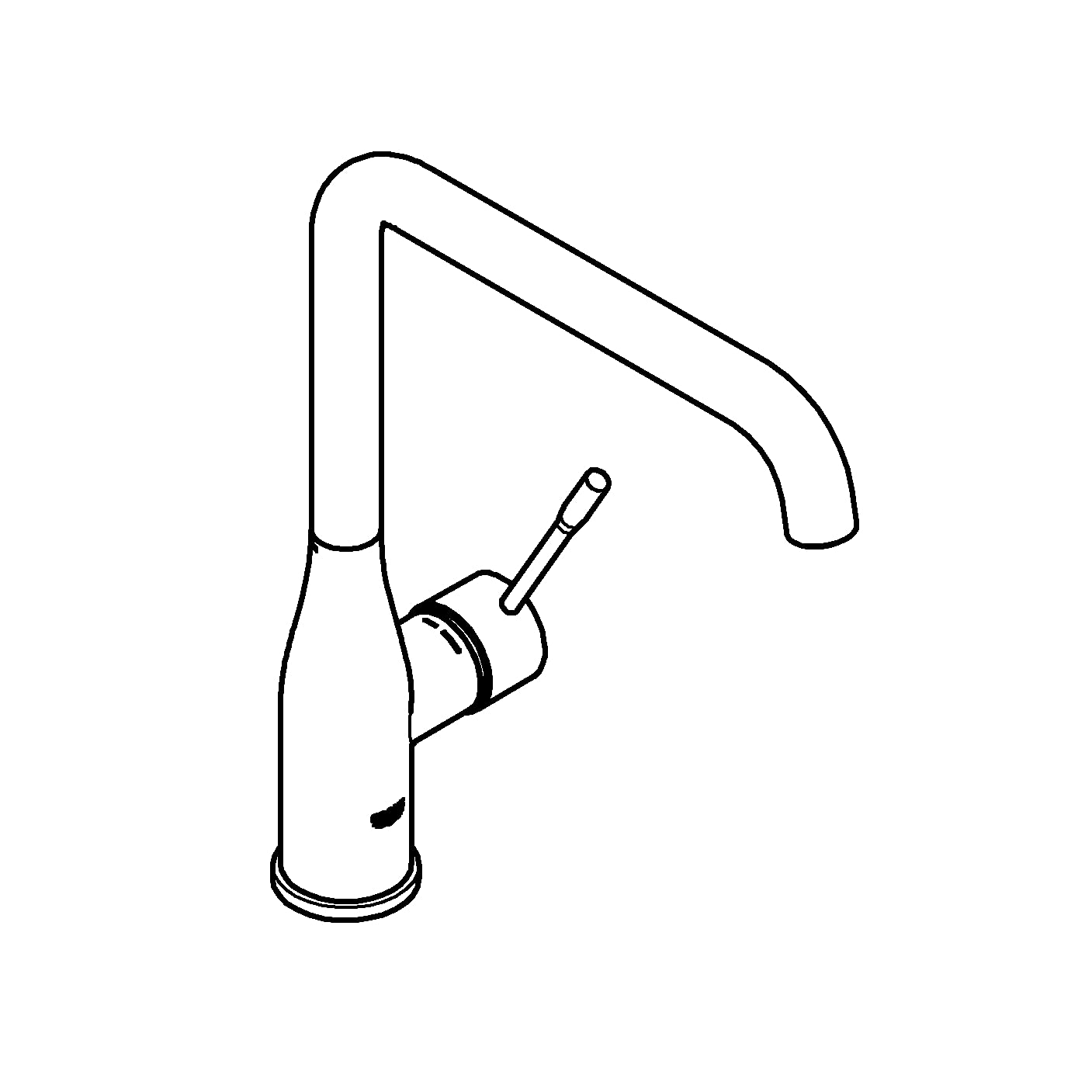 Amazon | GROHE 30269 DA 0 |シングルレバーキッチンエッセンス暖かい